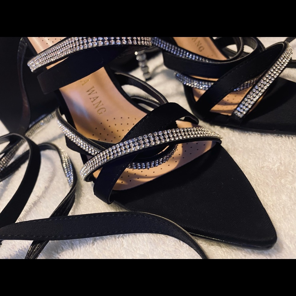 Brand New Sexy Strappy Bling Heels By AZALEA WANG / AKIRA - Size 7 - box 75 - Picture 4 of 7